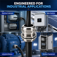 Presse-étoupe en laiton nickelé de haute qualité, étanche IP68, anti-poussière, à compression simple, du fabricant