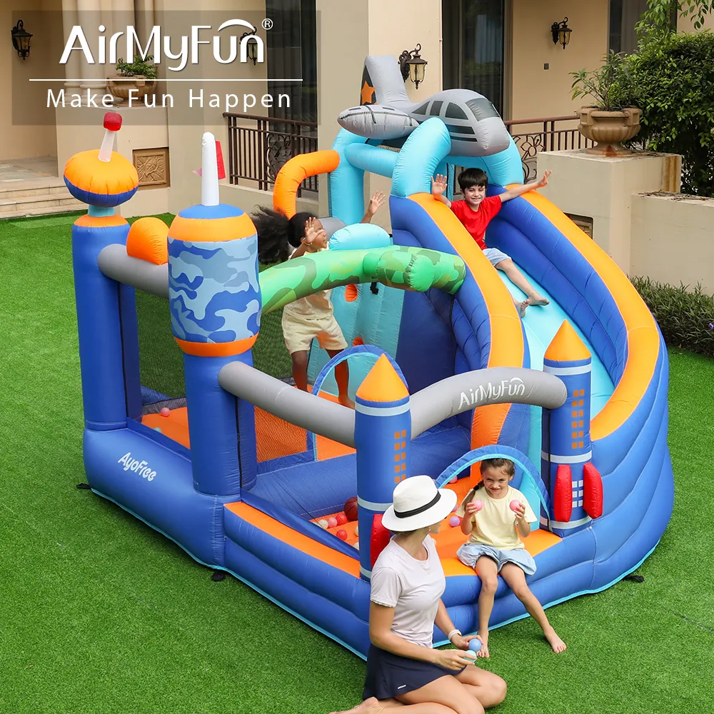 AirMyfun prezzo di fabbrica personalizzato gonfiabile rimbalzo castello festa di alta qualità buttafuori casa e scivolo Combo per la vendita