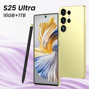 S25 Ultra Cdma 5G Smartphone 7.3 Inch Hd Scherm 16Gb + 1Tb Geheugen 8000Mah Batterij Mtk <span class=keywords><strong>Processor</strong></span> 108mp Camera Lte Connectiviteit Gezicht - Product Image 1