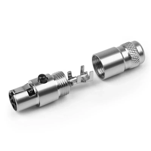 Connecteur Microphone Audio XLR <span class=keywords><strong>Mini</strong></span> Amélioré 3/4 Broches Femelle pour Soudure de Câble Droit - Product Image 3