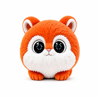 Peluche interactive de 20 cm avec IA, motif petit chat orange, en coton PP, personnalisable pour enfants