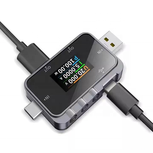 FNIRSI <span class=keywords><strong>FNAC</strong></span>-28 Testeur USB Type-C 2 en 1 6.5A Voltmètre numérique Ampèremètre Testeur de tension et de courant Ampèremètre Chargeur de batterie externe - Product Image 1
