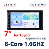 Radio de Coche Android LODARK de 64 GB y 7 Pulgadas, Reproductor de DVD con Navegación, Pantalla Táctil, Sistema Estéreo para Coche, Compatible con Toyota Corolla y Carplay