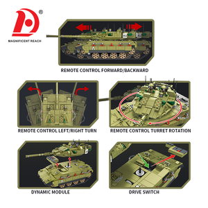 Kit <span class=keywords><strong>de</strong></span> construction <span class=keywords><strong>de</strong></span> char <span class=keywords><strong>de</strong></span> combat RC militaire <span class=keywords><strong>de</strong></span> 1109 pièces, contrôlé par télécommande 2.4G et application téléphonique, <span class=keywords><strong>jouet</strong></span> <span class=keywords><strong>de</strong></span> construction <span class=keywords><strong>de</strong></span> véhicule militaire - Product Image 3