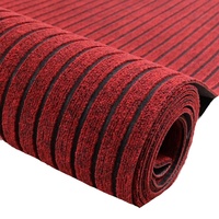 Tapis de couloir en polyester personnalisé à vente chaude, gris brun, pour hôtel, couloir, entrée, hall, centre commercial, bureau, imperméable, à nervures