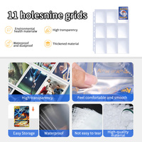 Pages d'album pour cartes sportives Kaplo à 9 pochettes en PP transparent, inserts de pages intérieures et pochettes de recharge sans acide et sans PVC pour l'archivage