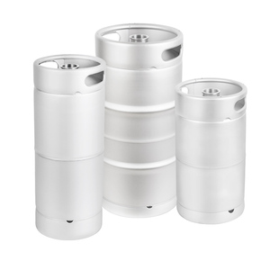 Barril de Cerveza KIMLONG de 10L, 15L, 20L, Delgado, Plateado, con Certificación ISO9001, Dispensador Artesanal para Cervecería Casera, Restaurante, Apilable, con Grifo - Product Image 1