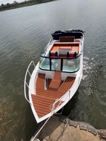 Bateaux de parasail de luxe d'occasion en aluminium soudé pour 8 passagers à vendre en Chine, bateau de pêche familial modulaire hors-bord mini pour la pêche en haute mer