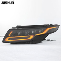 Projecteur LED JUSHUN pour Range Rover Evoque 2012-2018, mise à niveau NOUVEAU, 4 lentilles, phare, feux de jour