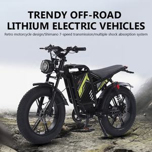 โครงจักรยานไฟฟ้าขายส่งจากโรงงาน ขนาด 20 นิ้ว จักรยานไฟฟ้าสามล้อราคาถูก จักรยานไฟฟ้าแบบวิบากสำหรับขาย - Product Image 2