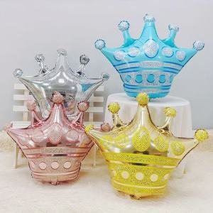 Globos de Helio Gigantes en Forma de Corona, Color Rosa Dorado, <span class=keywords><strong>para</strong></span> Decoración de <span class=keywords><strong>Cumpleaños</strong></span> de Princesas, Venta al Por Mayor - Product Image 4