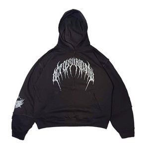 Sweat à capuche en coton personnalisé de haute qualité pour hommes hiver pull sur ficelle avec logo couvert imprimé automne saison col à capuche - Product Image 1