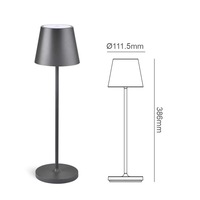Lampes de table tactiles d'extérieur en gros, lampes de bureau modernes pour chambre à coucher, lumière rechargeable sans fil, lampe de table de restaurant