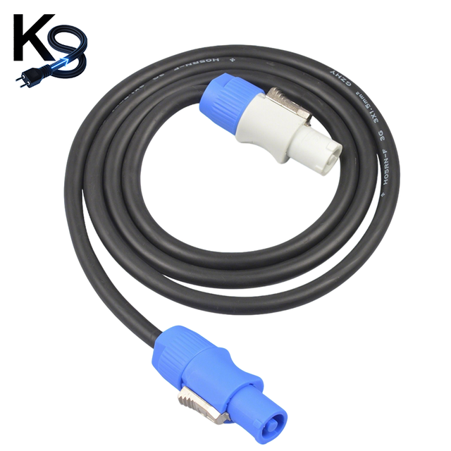 Professional Stage Light Audio Powercon Male Female Connector Copper-Clad Aluminum Solid PVC Auto 16awg 3*2.5mm 3pin Power Cable