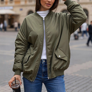 Hochwertige Amerikanische Retro-Baseball-Winterjacke Neue Baumwoll-Warme Lockere Lässige Damenmäntel - Product Image 1