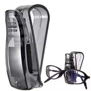 Accessoires multifonctionnels pour l'intérieur de la voiture, pince à lunettes en forme de S, pare-soleil, rangement pour billets, porte-cartes de visite, étui à lunettes - Product Image 2