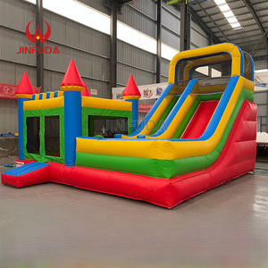Castillo Inflable Comercial Rojo y Azul <span class=keywords><strong>con</strong></span> Tobogán de Agua y <span class=keywords><strong>Piscina</strong></span>, Combo de Brincolín en Venta - Product Image 3