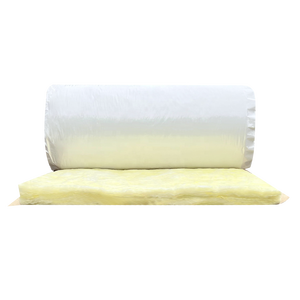 Couverture en <span class=keywords><strong>laine</strong></span> <span class=keywords><strong>de</strong></span> <span class=keywords><strong>verre</strong></span> thermique acoustique ignifuge MBI classe A1 <span class=keywords><strong>isolation</strong></span> en fibre <span class=keywords><strong>de</strong></span> <span class=keywords><strong>verre</strong></span> pour bâtiment en métal avec revêtement en vinyle blanc - Product Image 1