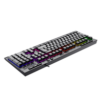Teclado para Juegos Havit KB883L, Teclado con Retroiluminación LED Programable con Cable para Computadora de Escritorio