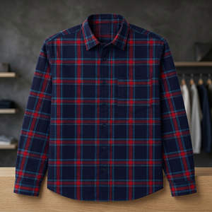 Chemise en flanelle à carreaux écossais pour hommes, tendance, de la meilleure qualité, 100 % coton, décontractée, à manches longues, option idéale pour hommes - Product Image 5