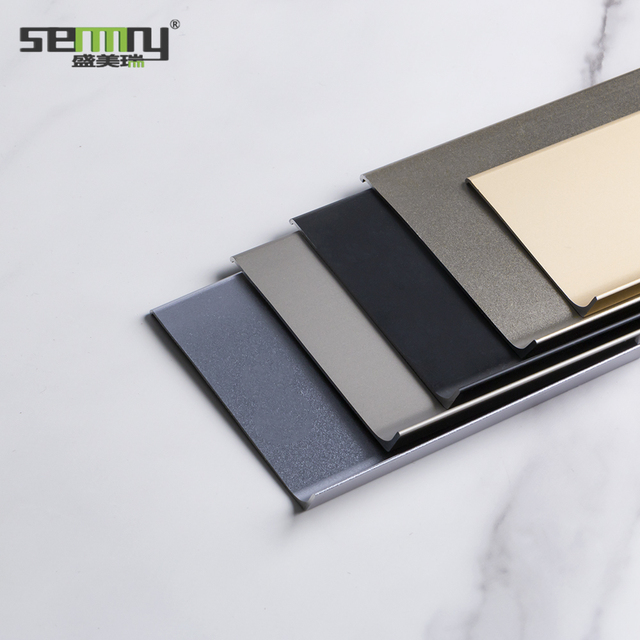Durable Aluminum Decorative Wall Skirting Baseboard Profiles for Commercial Hotel and Office Floor Wall Trim