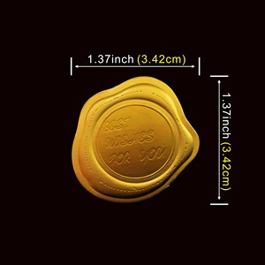 Sellos Adhesivos Personalizados para Sobres, Adhesivos de Cera con Diseño Personalizado, Decoración para Bodas, Color y Forma Personalizables - Product Image 6