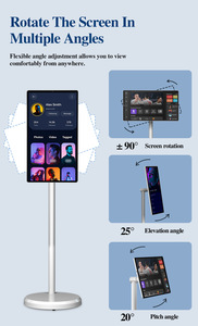 24-Zoll-Touchscreen-LED Android <span class=keywords><strong>TV</strong></span> 13MP Kamera 8-Kern-CPU Eingebauter 120-Hz-Akku Smart Mobile Monitor 12V Stand für Hotels - Product Image 4