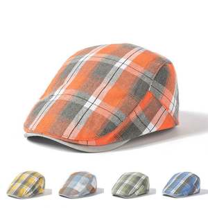 Béret à carreaux Gatsby pour femme, respirant, style britannique, casquette plate pour usage décontracté et extérieur en été - Product Image 6