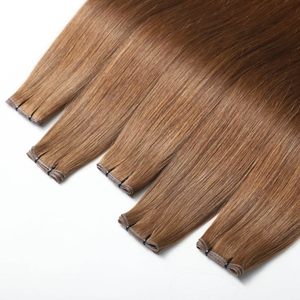 Envío Rápido, <span class=keywords><strong>Cabello</strong></span> Virgen Europeo Liso Marrón Medio de 8-28 Pulgadas, Se Puede Cortar Libremente, Extensiones de <span class=keywords><strong>Cabello</strong></span> Tejidas a Mano - Product Image 5