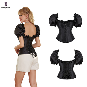 Steam-Corset Bandage gótico Punk para mujer, corpiño de manga corta, corpiño - Product Image 3
