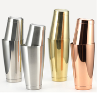 Boston — Shaker à Cocktail en acier inoxydable, 304, ensemble d'outils pour Bar, couleur or Rose, cuivre