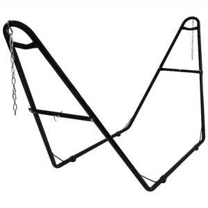 <span class=keywords><strong>Hamac</strong></span> <span class=keywords><strong>double</strong></span> en tissu extérieur portable et robuste <span class=keywords><strong>avec</strong></span> <span class=keywords><strong>support</strong></span>, facile à transporter pour la maison, le patio, la cour - Product Image 6