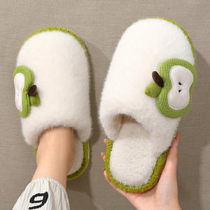 Pantuflas de Dibujos Animados con Forma de Manzana, Artículos para el Hogar, PVC, Cálidas y Antideslizantes, Venta al por Mayor - Product Image 6