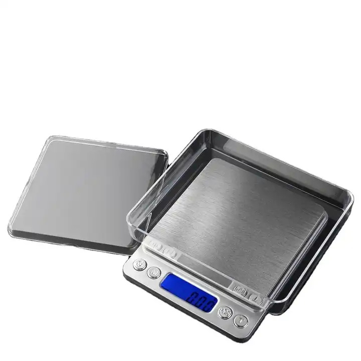 Digital Kitchen Scale 3000g / 0.1g ; Mini Pocket Jewelry Scale, Food Scale  for Kitchen, 2 Trays, 6 Units, Auto Off, Tare, PCS Function, Stainless  Steel, Batteries Included 