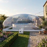 Dôme gonflable transparent d'air de tente de couverture de piscine claire extérieure pour la piscine
