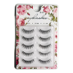 <span class=keywords><strong>Cat</strong></span> <span class=keywords><strong>Eye</strong></span> 5 paia di strisce di visone in pelliccia sintetica 3d mezza ciglia finte ciglia trasparenti - Product Image 2