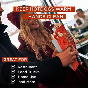 Bolsas de Papel Kraft Biodegradables con Lámina de Aluminio para Comida Rápida <span class=keywords><strong>Burger</strong></span> <span class=keywords><strong>King</strong></span>, Impresión Offset para Ensaladas, Kebab y Comida para Llevar - Product Image 6