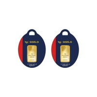 Boîte de capsule en plastique pour lingot d'or 24 carats 1 gramme, certifiée, pour pièce de monnaie en or ou en argent (emballage uniquement)