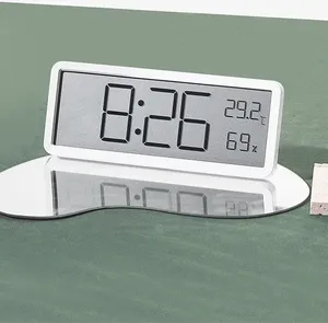 Reida <span class=keywords><strong>LCD</strong></span> Screen Relógio De Parede Digital Tempo Temperatura Umidade <span class=keywords><strong>Display</strong></span> Relógio Eletrônico Pendurado Desktop Relógio Digital - Product Image 2
