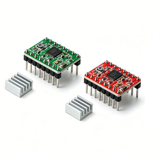 1-5 piezas Placa controladora A4988, accesorios para impresora 3D, Ramps 1.4, controlador de motor paso a paso A4988 con disipador de calor para piezas de impresora 3D - Product Image 1