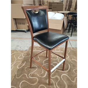 Sillas de comedor Silla moderna para restaurante Comedor Marco de metal Silla Marco de diseño de madera - Product Image 5