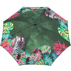 מפעל מחיר מותאם אישית חוף זברה מטריית חוף מטריית שמשייה מטרייה