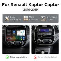 Autoradio Android Junsun X9 Carplay pour Renault Kangoo Captur 2016-2019 Lecteur DVD de voiture 2K QLED 2000*1200P 7870 2.7GHz 5G/4G LTE