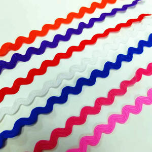 Cinta de Jacquard 100% Poliéster con Diseño de Zig Zag de 8mm, Ribete de Encaje Suave para Vestidos y Bolsos, Disponible <span class=keywords><strong>en</strong></span> 31 Colores y 5mm de Ancho - Product Image 4