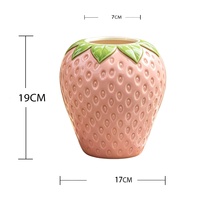 Vase en céramique Art Déco en forme de pomme, motif citron, pour l'été en Sicile, avec design de fruits, petit vase en céramique violet pour fruits et fleurs, vase en céramique en forme de raisin