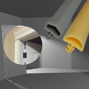 מכירות ישירות ממפעלים סינים. מוצרי גומי שונים. רצועות איטום מסוג חריץ לדלתות עץ. גומי טבעי. - Product Image 2