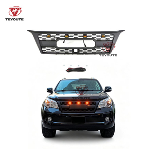 TEYOUTE Accesorios para Automóviles Modificados, Rejilla Delantera Negra ABS con Luz LED Compatible con GX470 Harrie 2010 2011 2012 2013 - Product Image 2