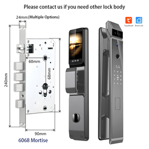 Tuya 3D Nhận Dạng Khuôn Mặt Kỹ Thuật Số Sinh Trắc Học Khóa Cửa Với Máy Ảnh Nhôm Cửa Gỗ <span class=keywords><strong>Wifi</strong></span> Ứng Dụng Khóa Dấu Vân Tay Cho An Ninh Nhà - Product Image 3