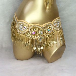 <span class=keywords><strong>Costume</strong></span> de danse du ventre fait main avec perles, design tendance, soutien-gorge + ceinture, 3 pièces/ensemble, costumes de danse du ventre pour femmes, vêtements de danse pour femmes - Product Image 6