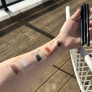 Lápiz delineador de Ojos de Gel mate de 5 colores, <span class=keywords><strong>Kajal</strong></span> suave aterciopelado negro, fácil de manejar e hidratante, delineador de ojos de color - Product Image 2